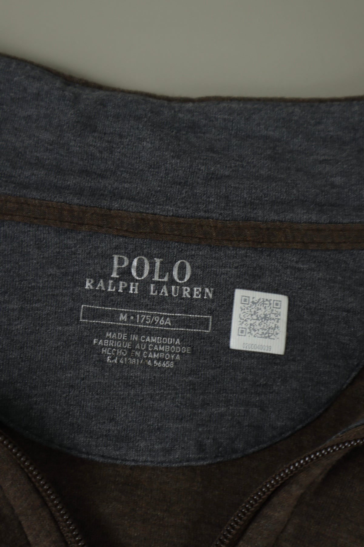 Ralph Lauren trui met kwart rits - M