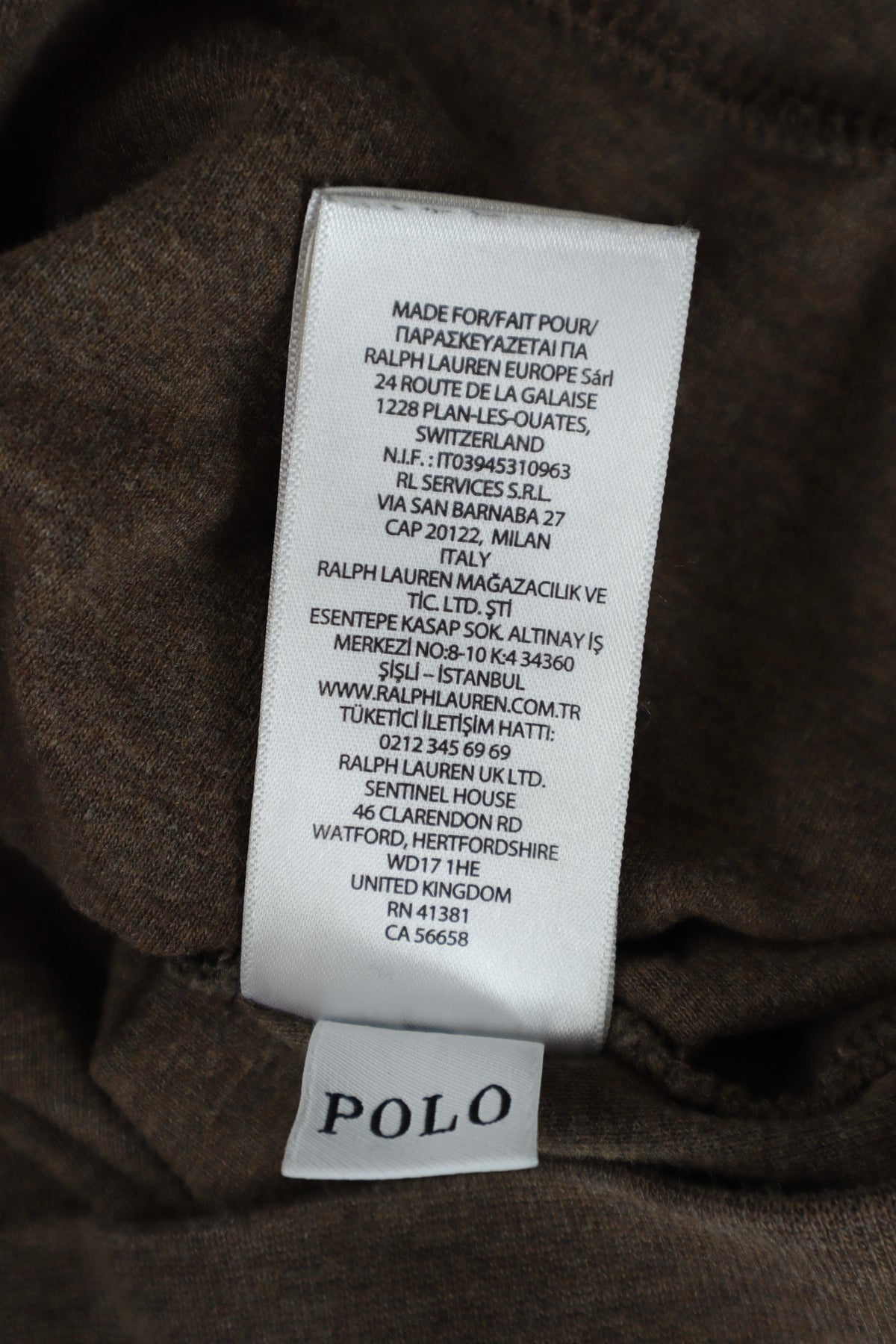 Ralph Lauren trui met kwart rits - M