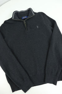 Ralph Lauren trui met kwart rits - M