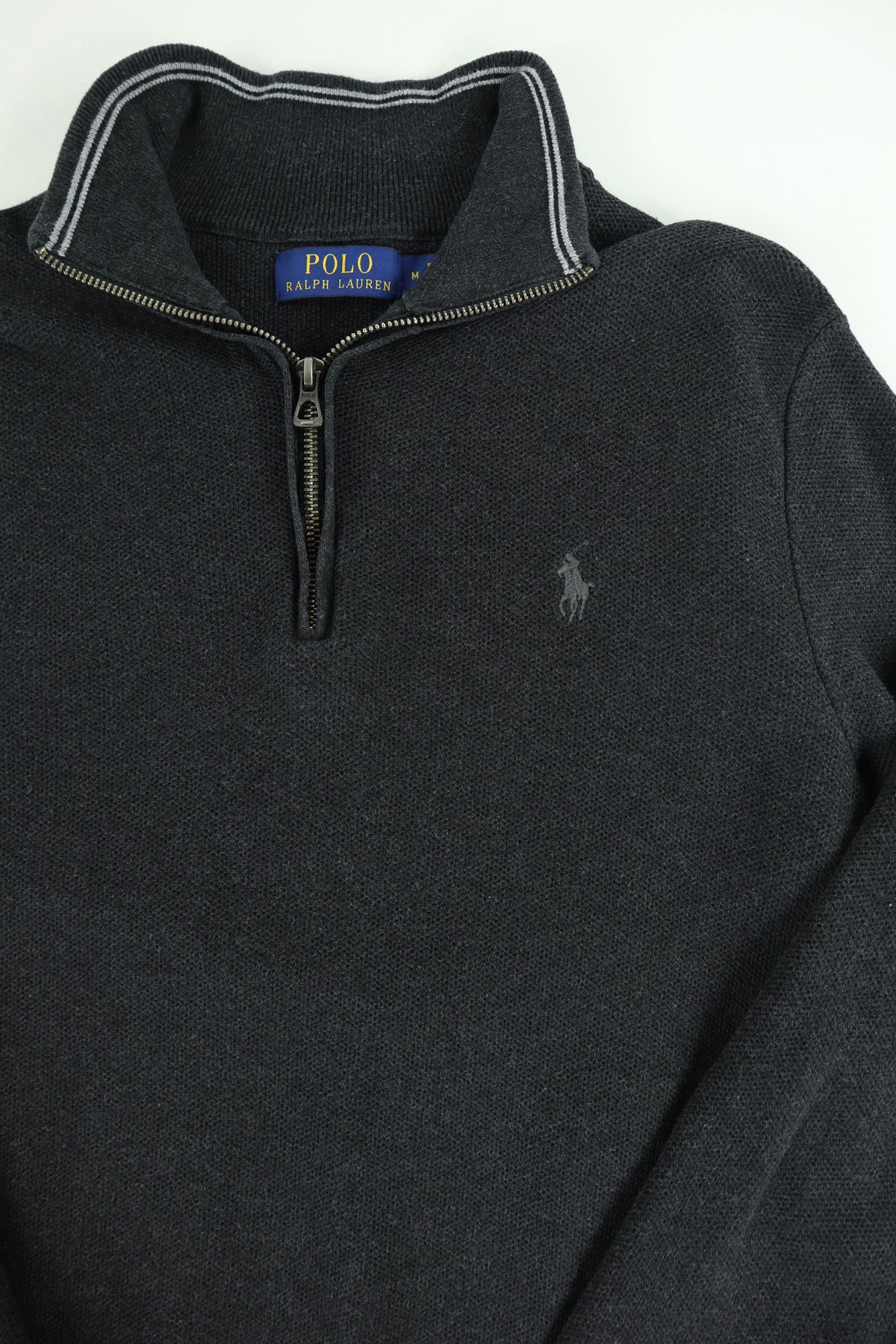 Ralph Lauren trui met kwart rits - M