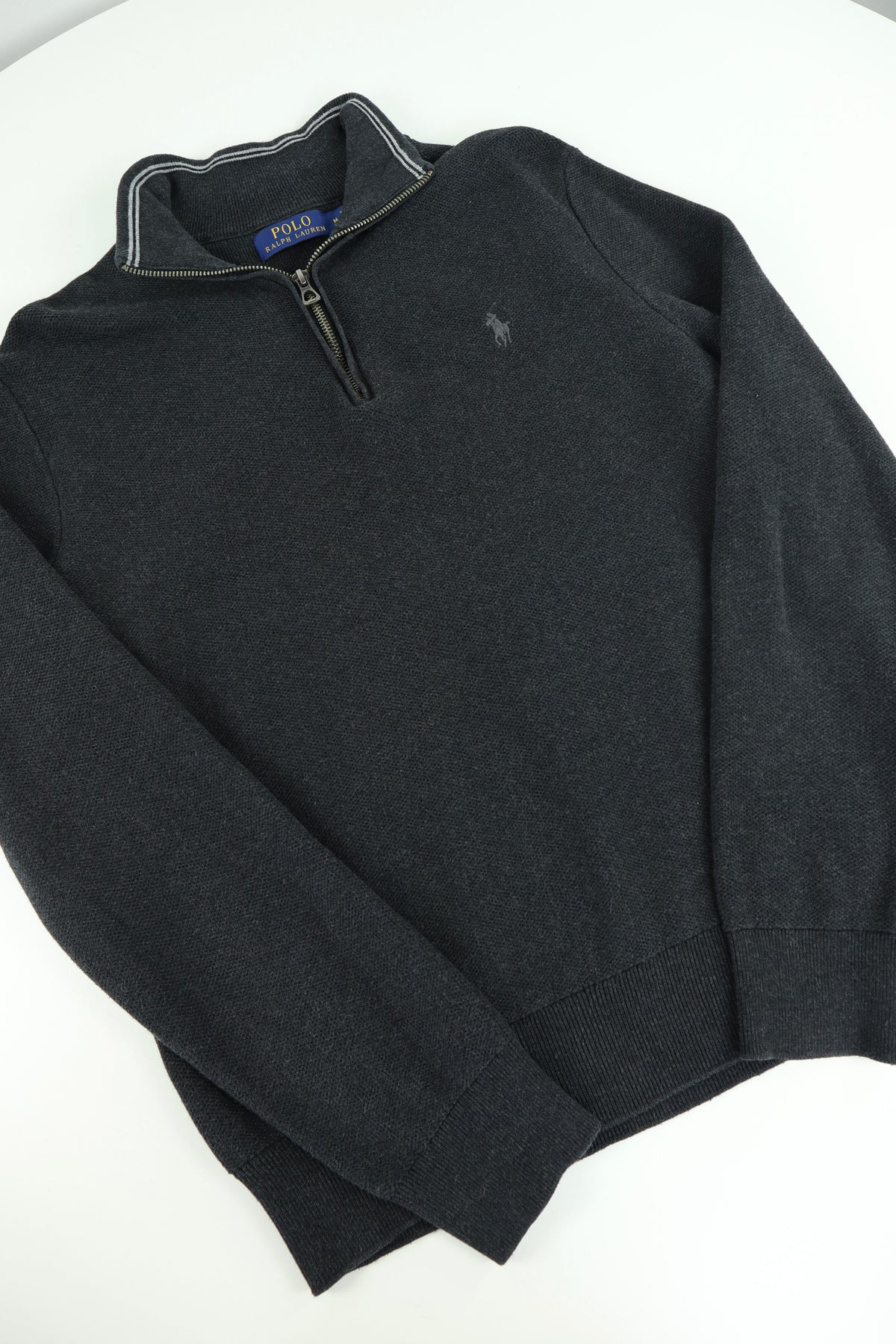 Ralph Lauren trui met kwart rits - M