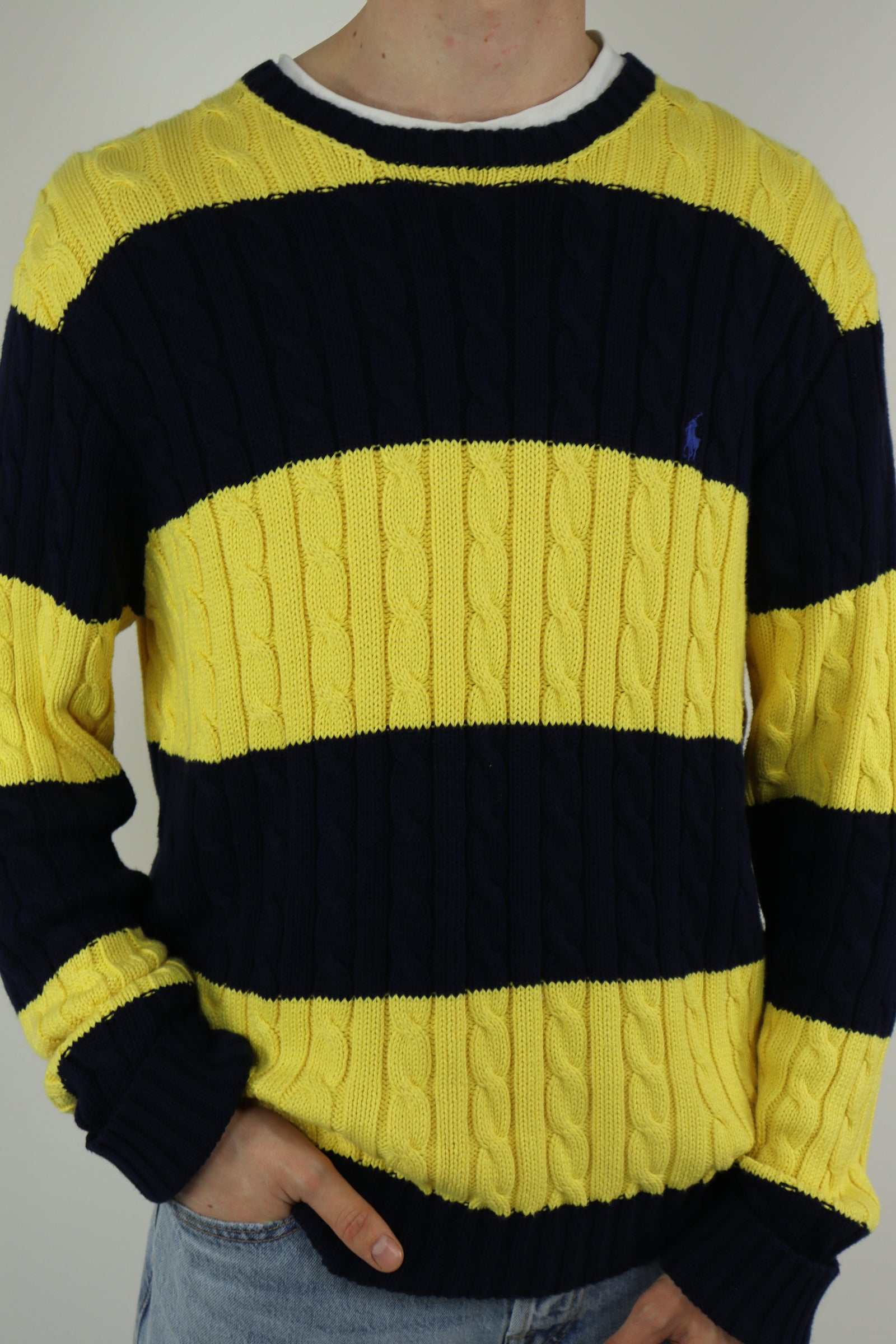 Ralph Lauren kabeltrui - L