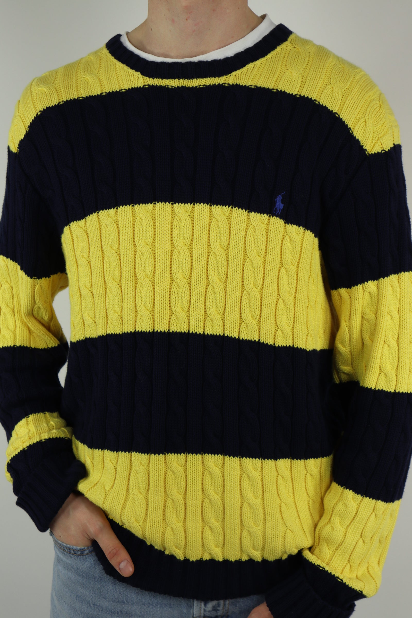 Ralph Lauren kabeltrui - L