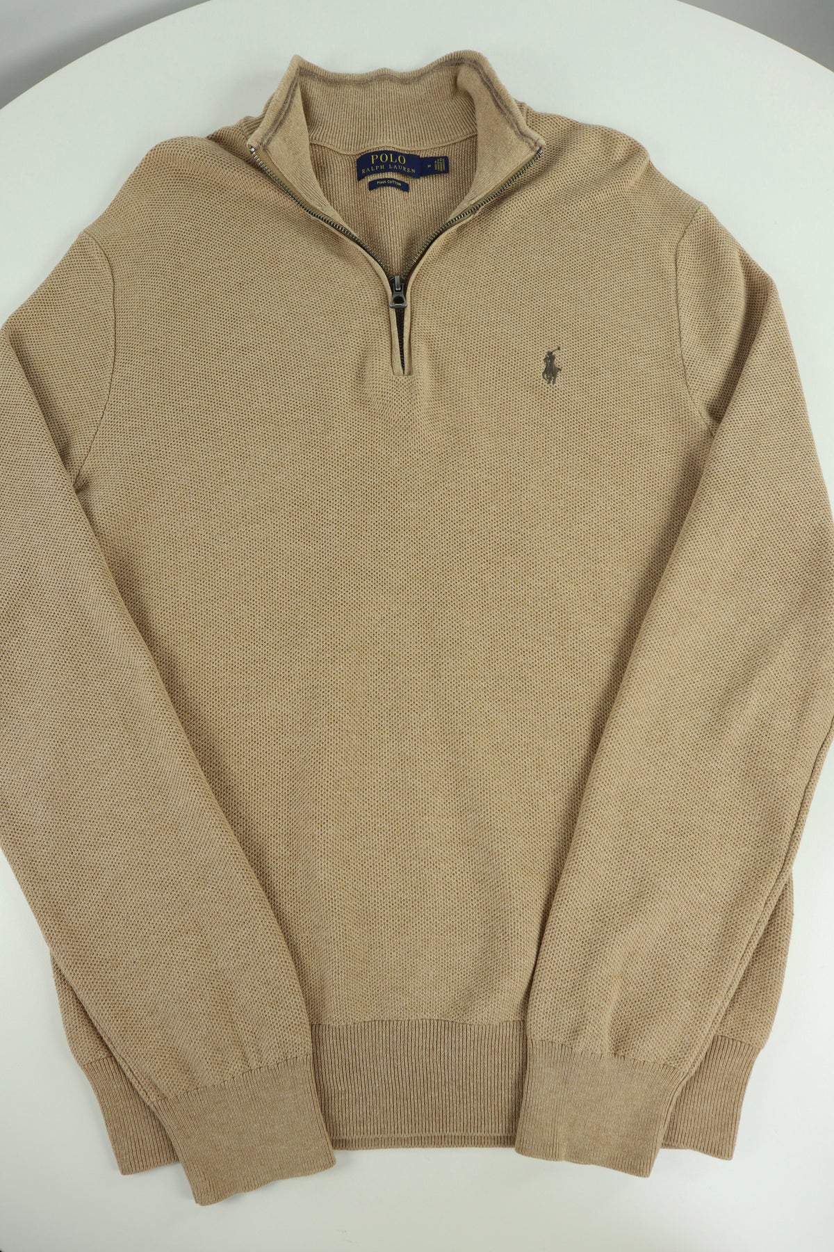 Ralph Lauren trui met kwart rits - M