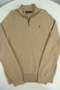 Ralph Lauren trui met kwart rits - M