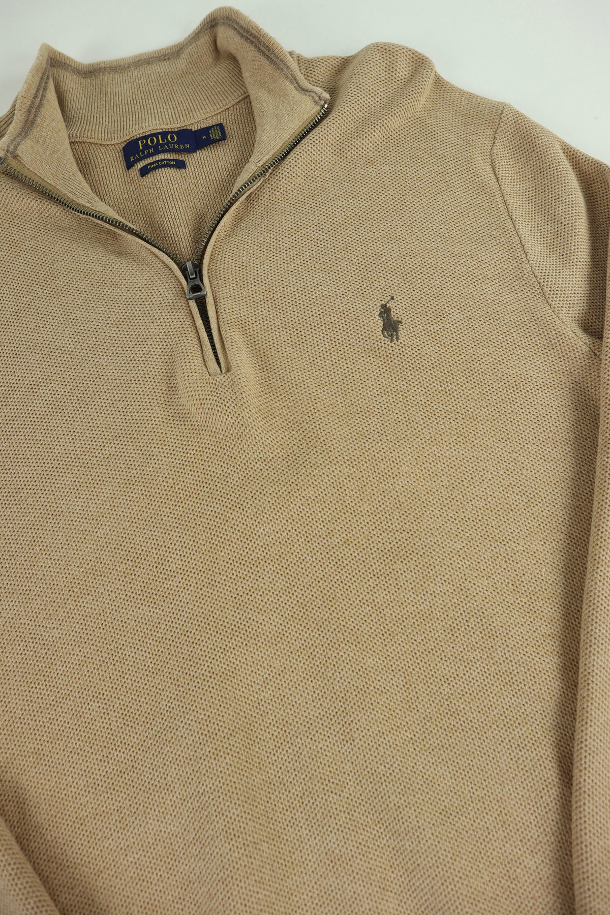 Ralph Lauren trui met kwart rits - M