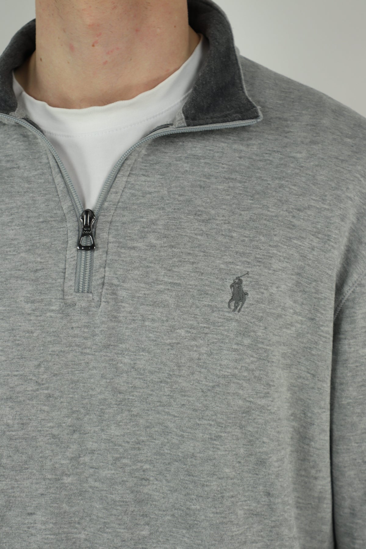 Ralph Lauren trui met kwart rits - L