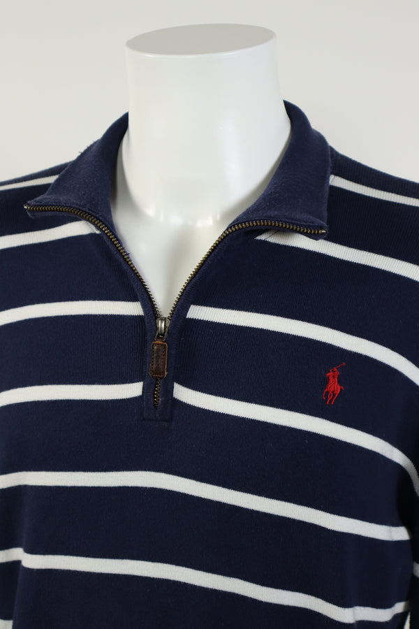 Ralph Lauren trui met kwart rits - M