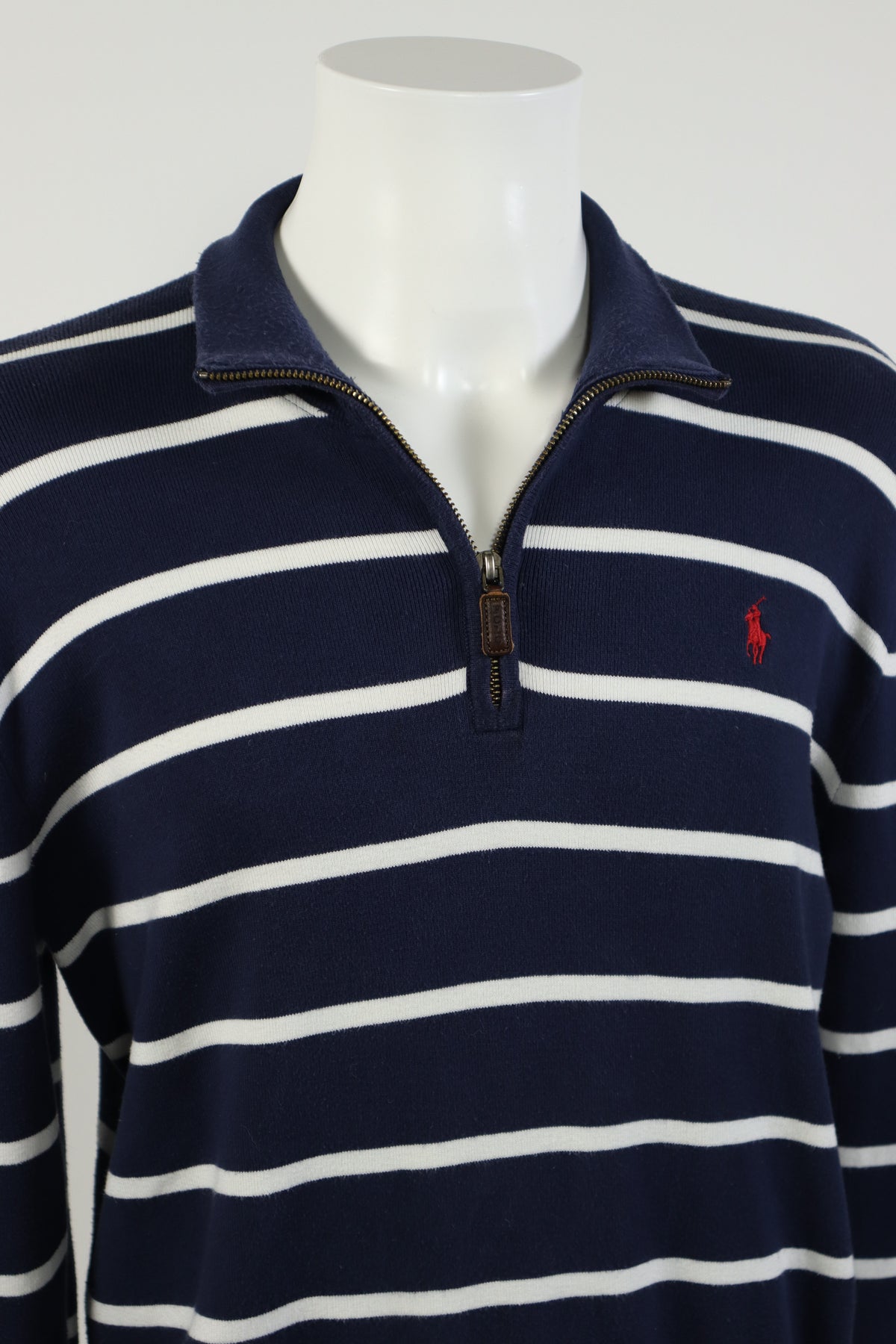 Ralph Lauren trui met kwart rits - M