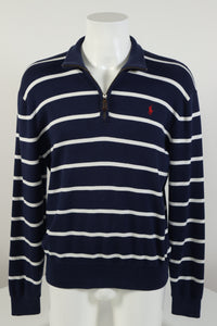 Ralph Lauren trui met kwart rits - M