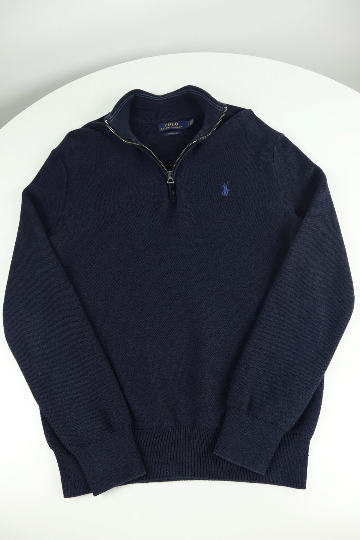 Ralph Lauren trui met kwart rits - S