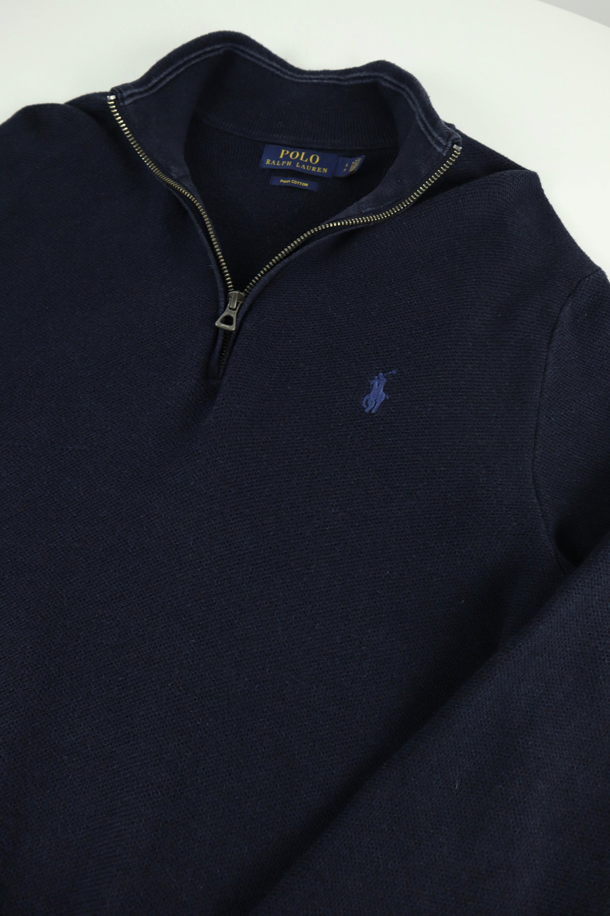 Ralph Lauren trui met kwart rits - S