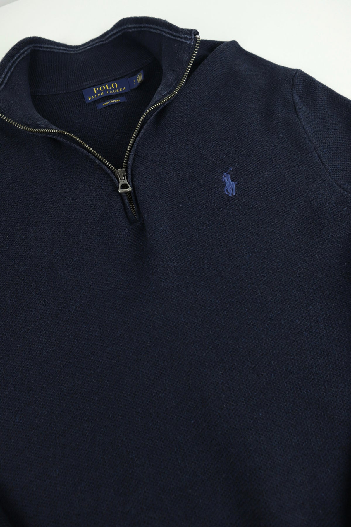 Ralph Lauren trui met kwart rits - S