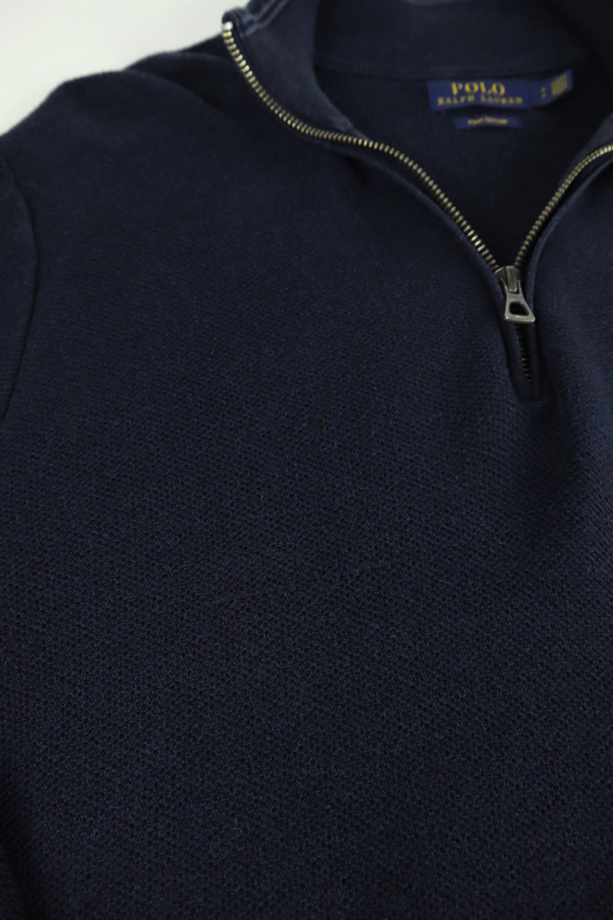 Ralph Lauren trui met kwart rits - S