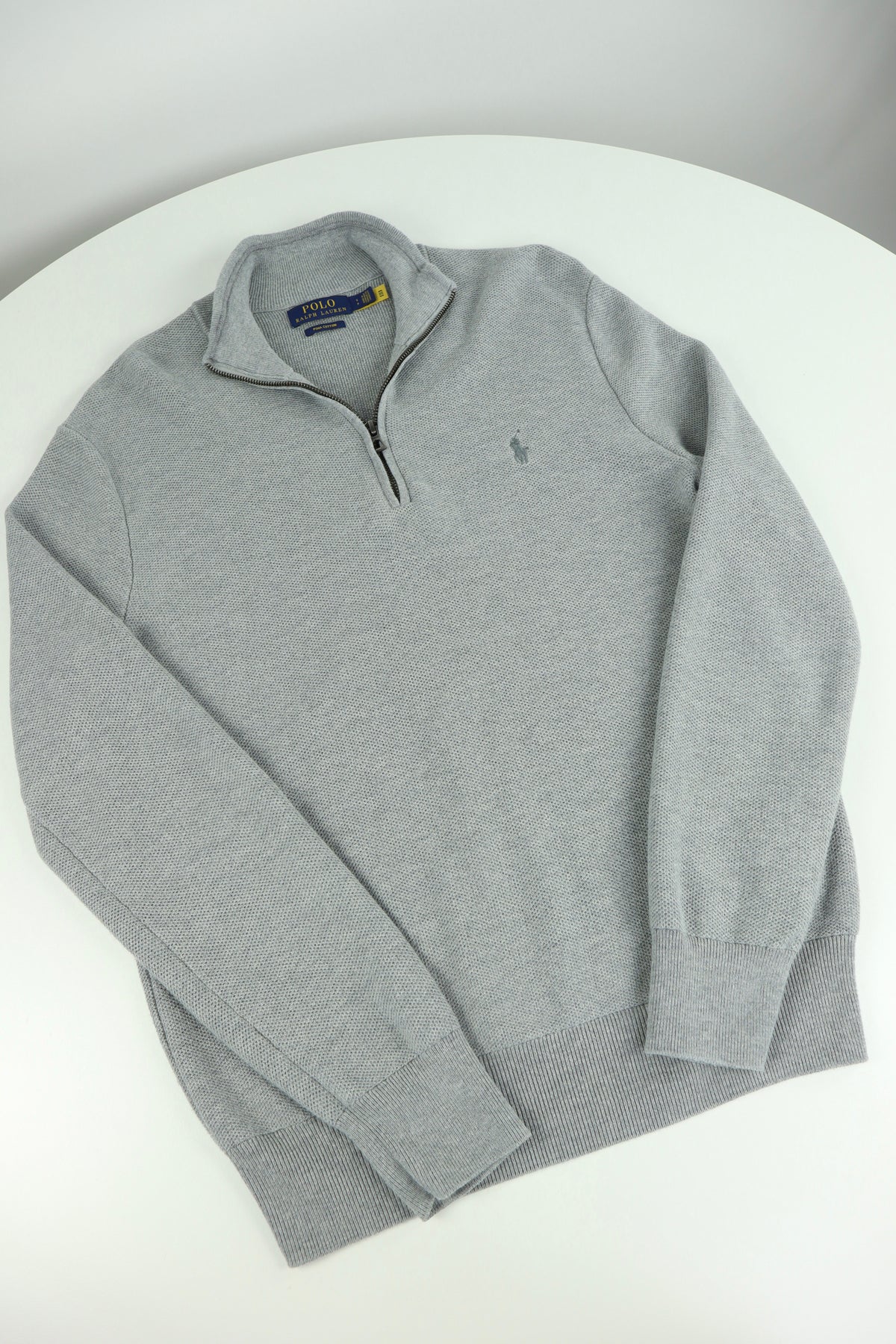 Ralph Lauren trui met kwart rits - S