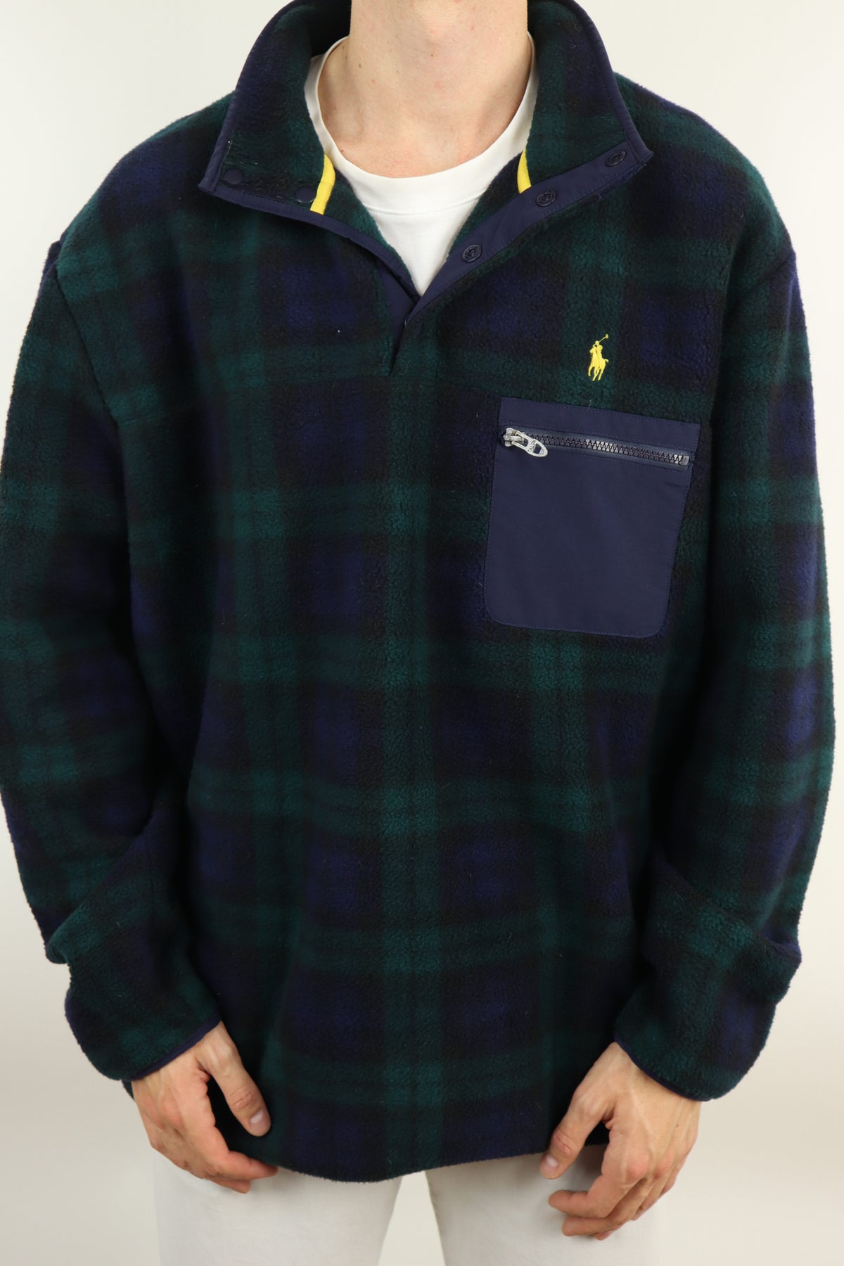Ralph Lauren quarter jas/trui met knoopjes - XXL