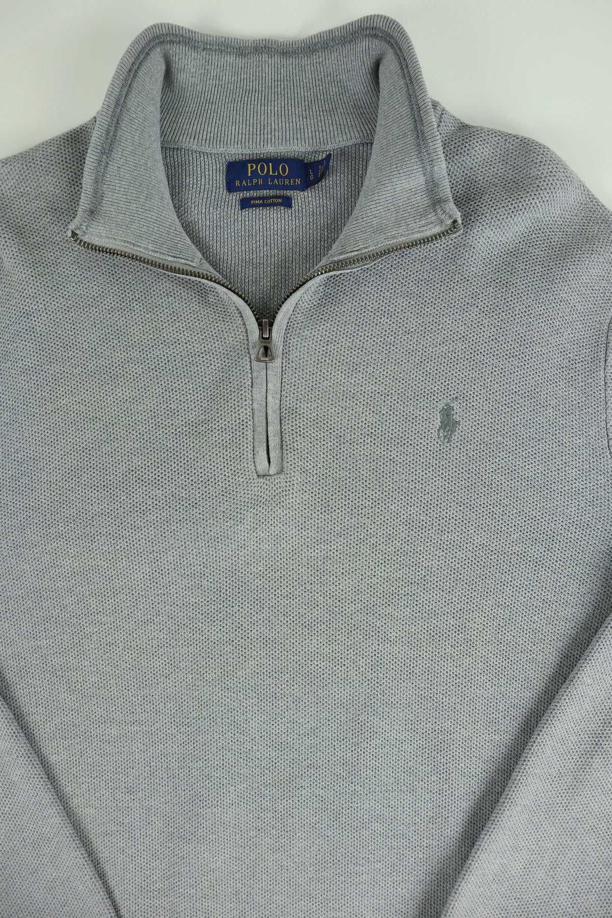 Ralph Lauren trui met kwart rits - L