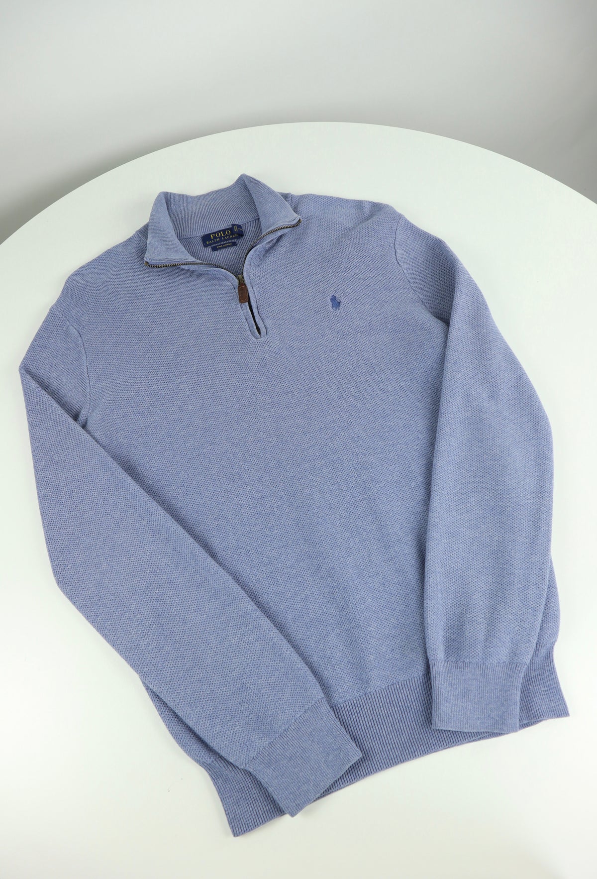 Ralph Lauren trui met kwart rits - S
