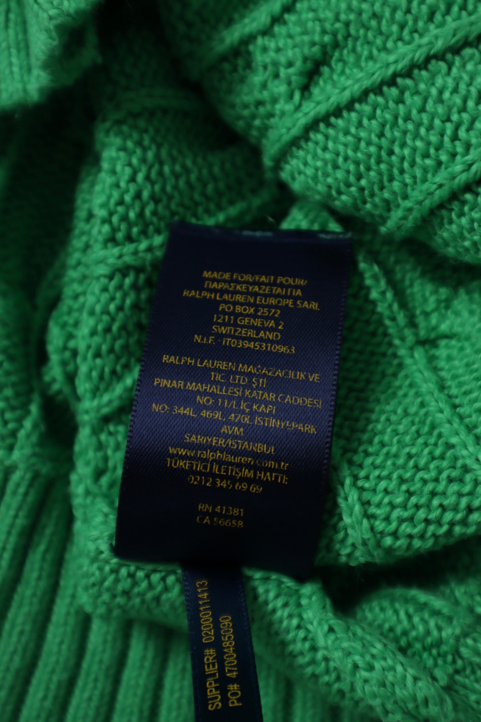 Ralph Lauren kabeltrui - S
