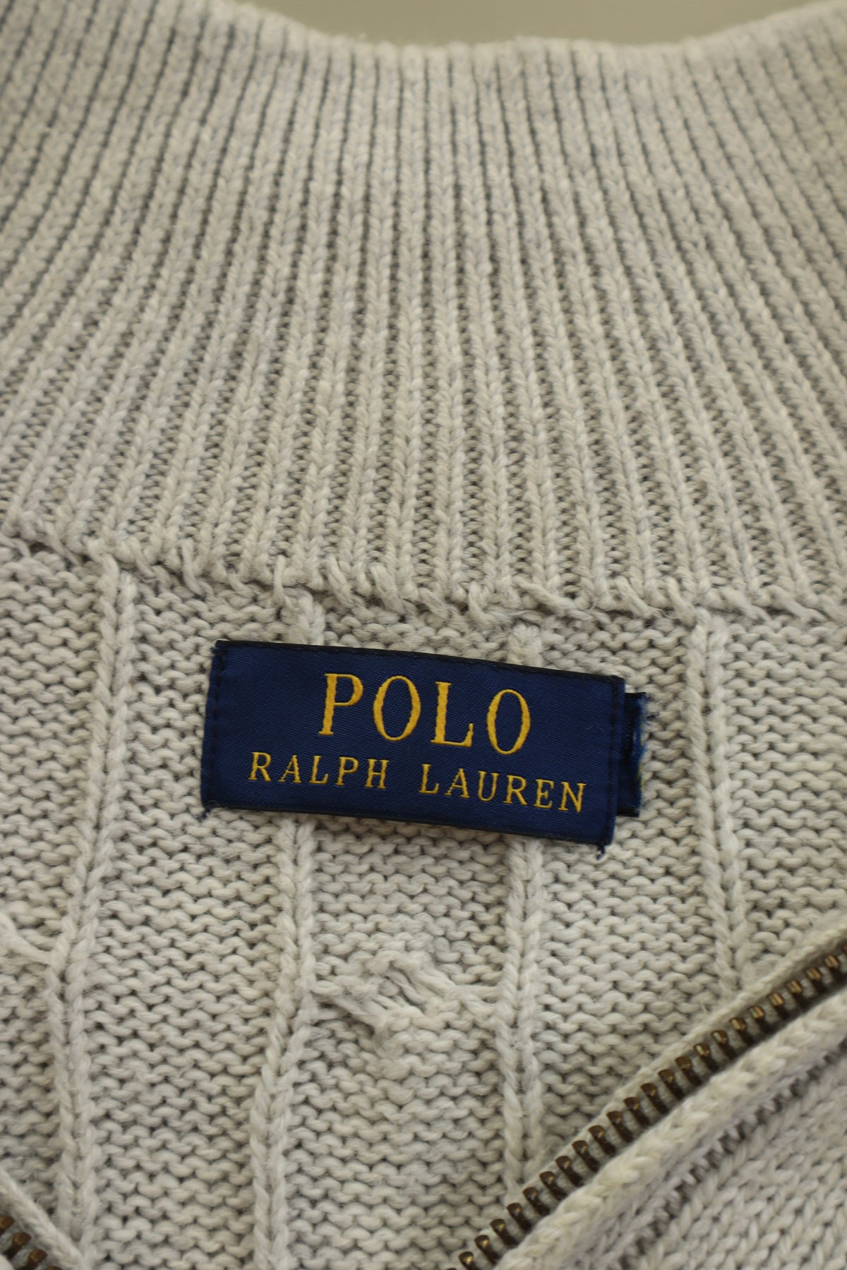 Ralph Lauren kabel quarter zip - M