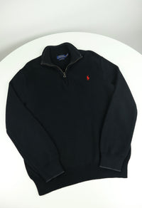 Ralph Lauren trui met kwart rits - M