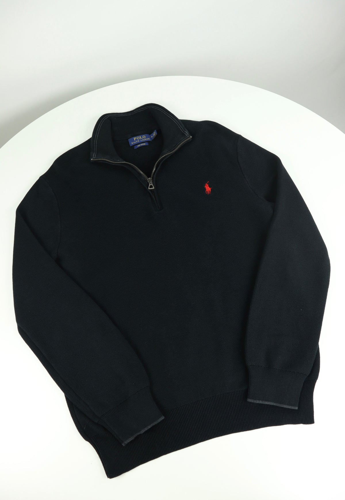 Ralph Lauren trui met kwart rits - M