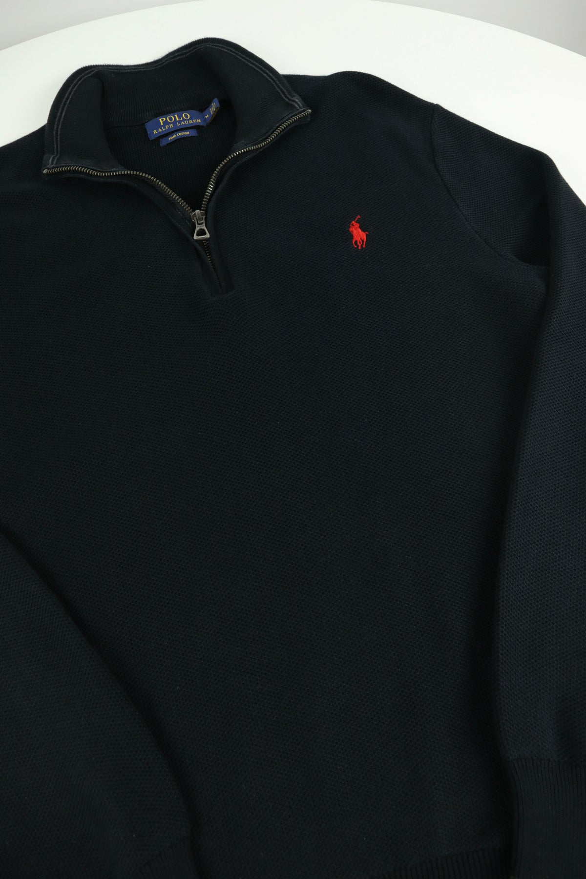 Ralph Lauren trui met kwart rits - M
