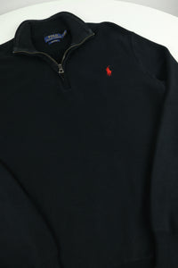 Ralph Lauren trui met kwart rits - M