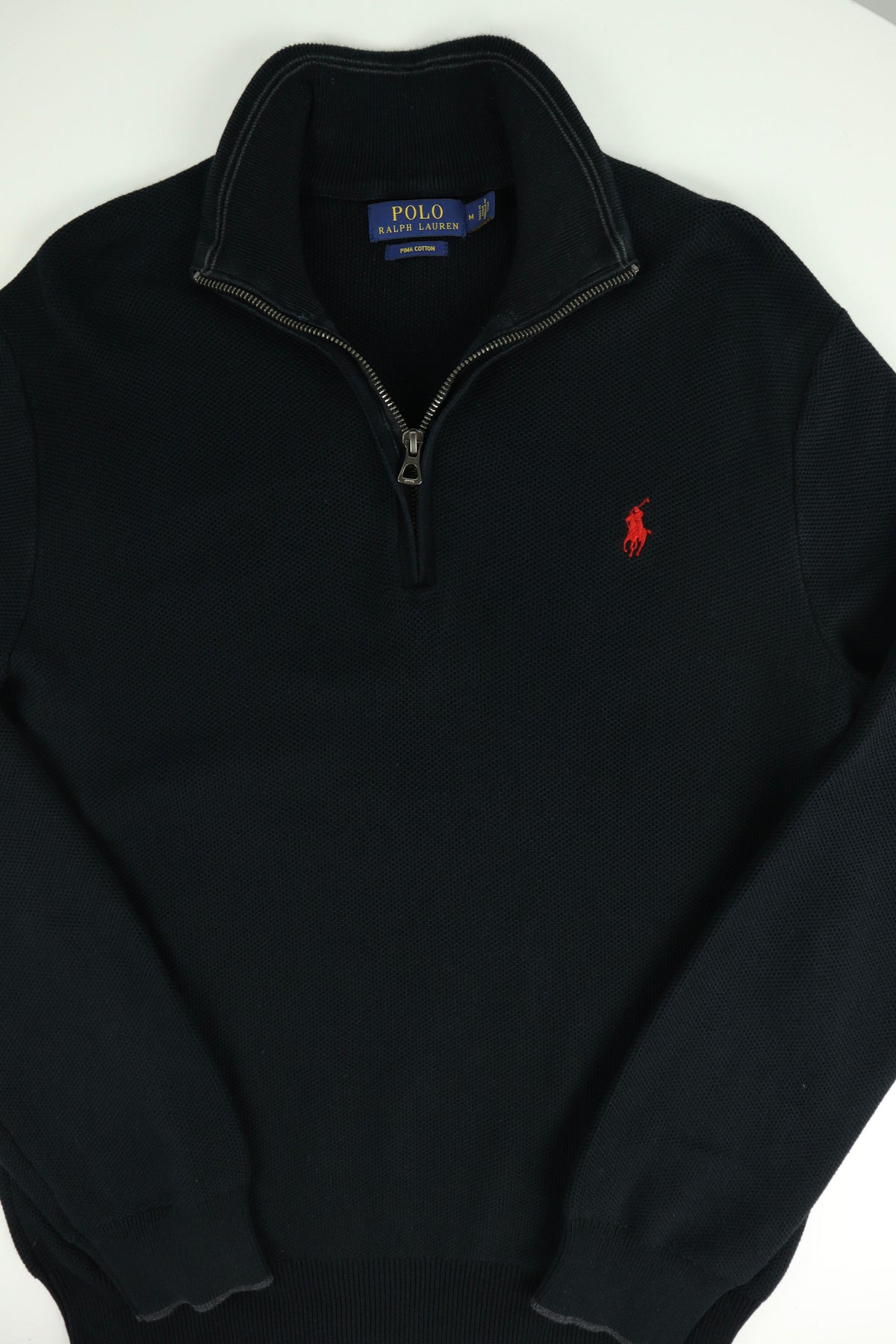 Ralph Lauren trui met kwart rits - M
