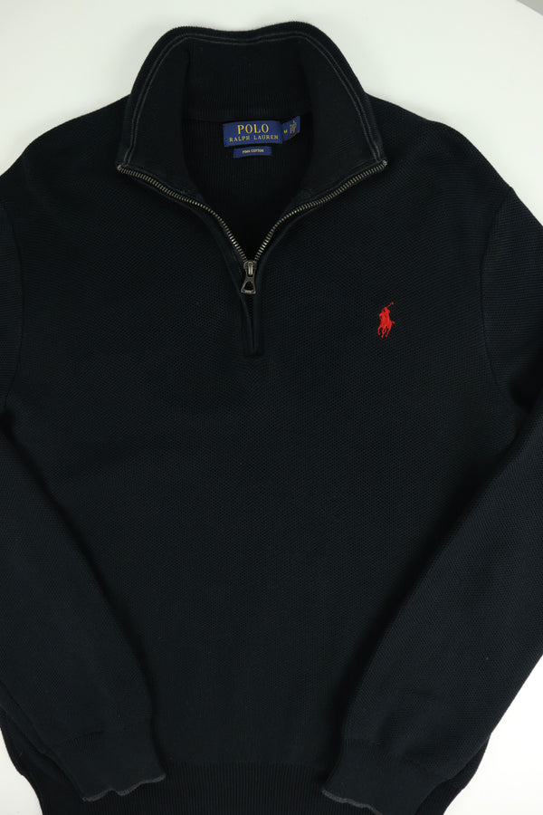Ralph Lauren trui met kwart rits - M