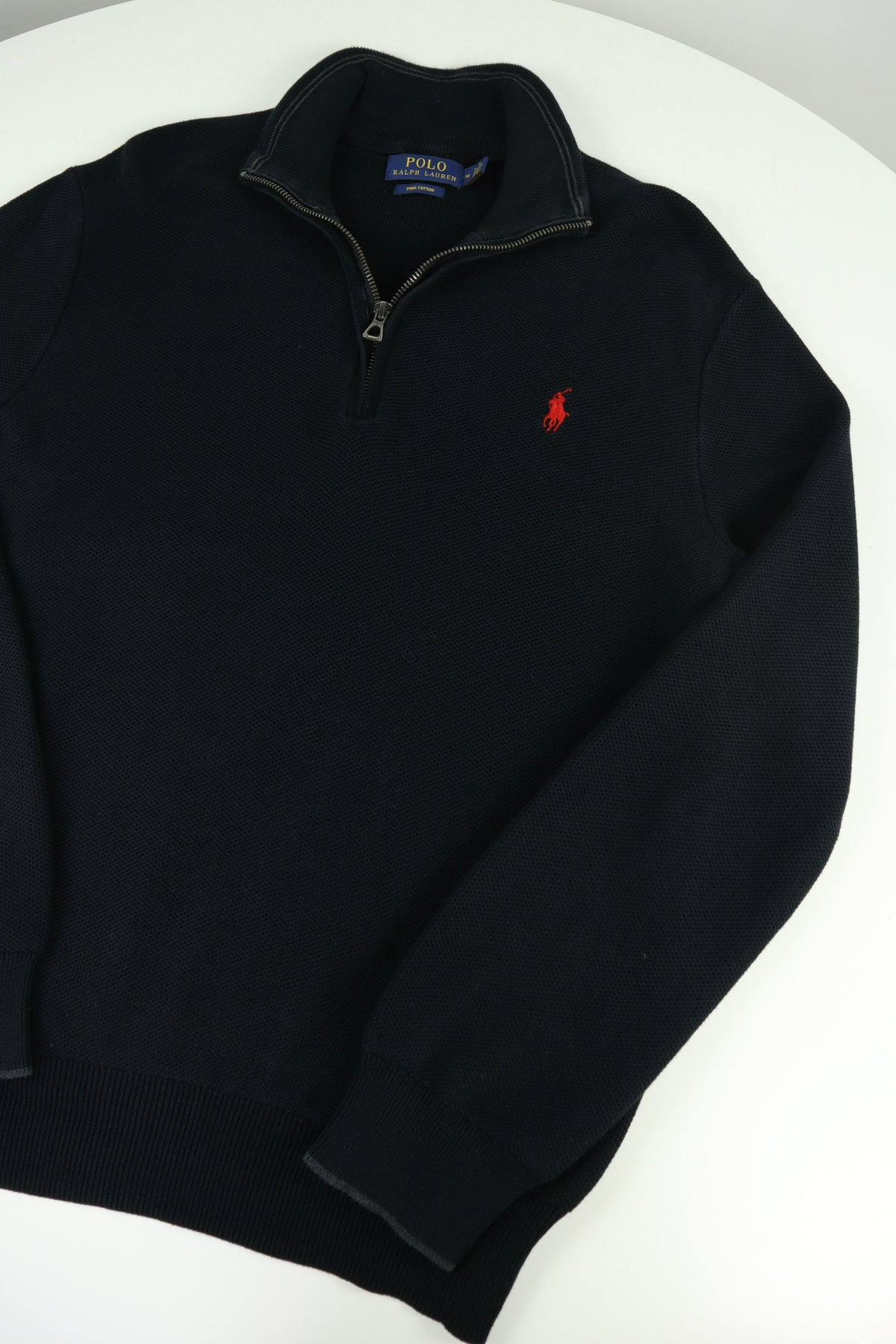 Ralph Lauren trui met kwart rits - M