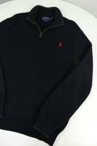 Ralph Lauren trui met kwart rits - M