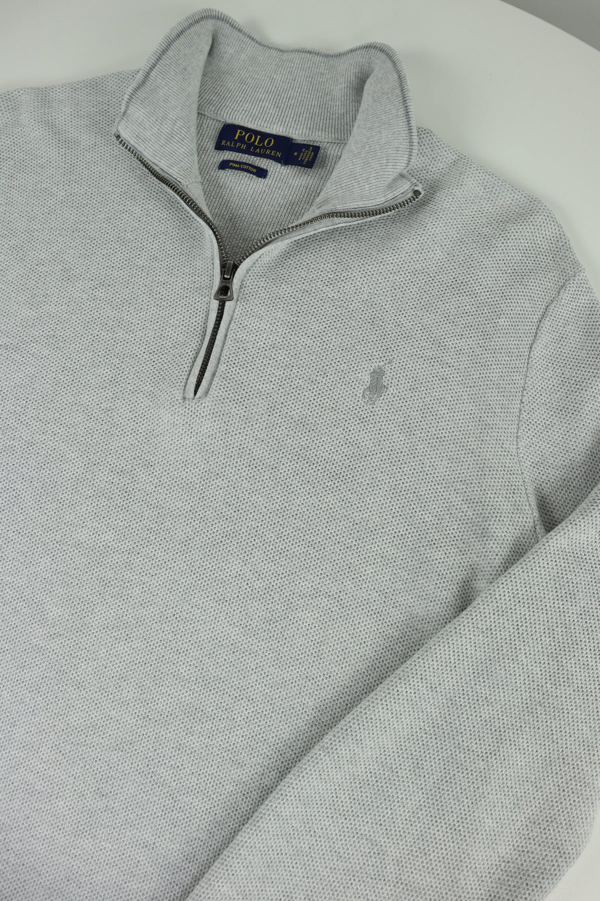 Ralph Lauren trui met kwart rits - M