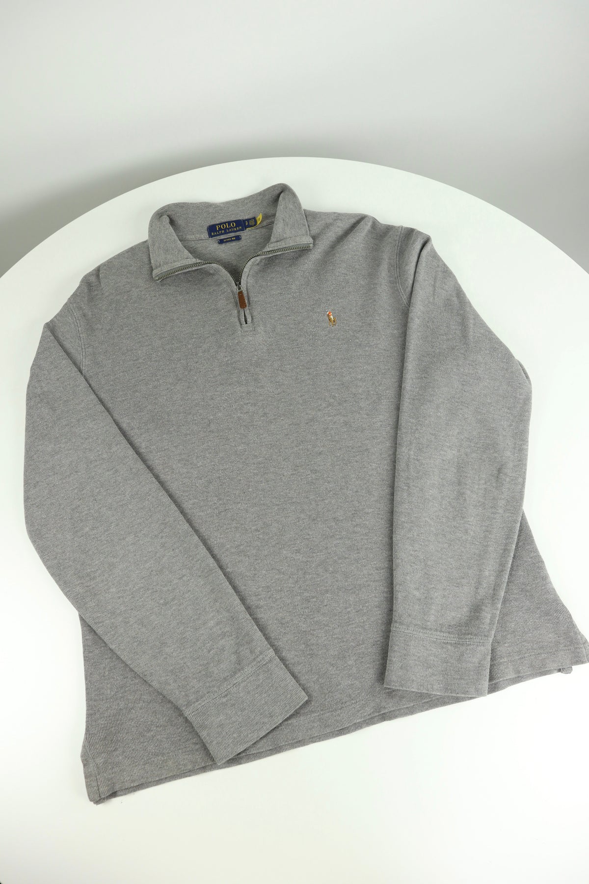 Ralph Lauren trui met kwart rits - M