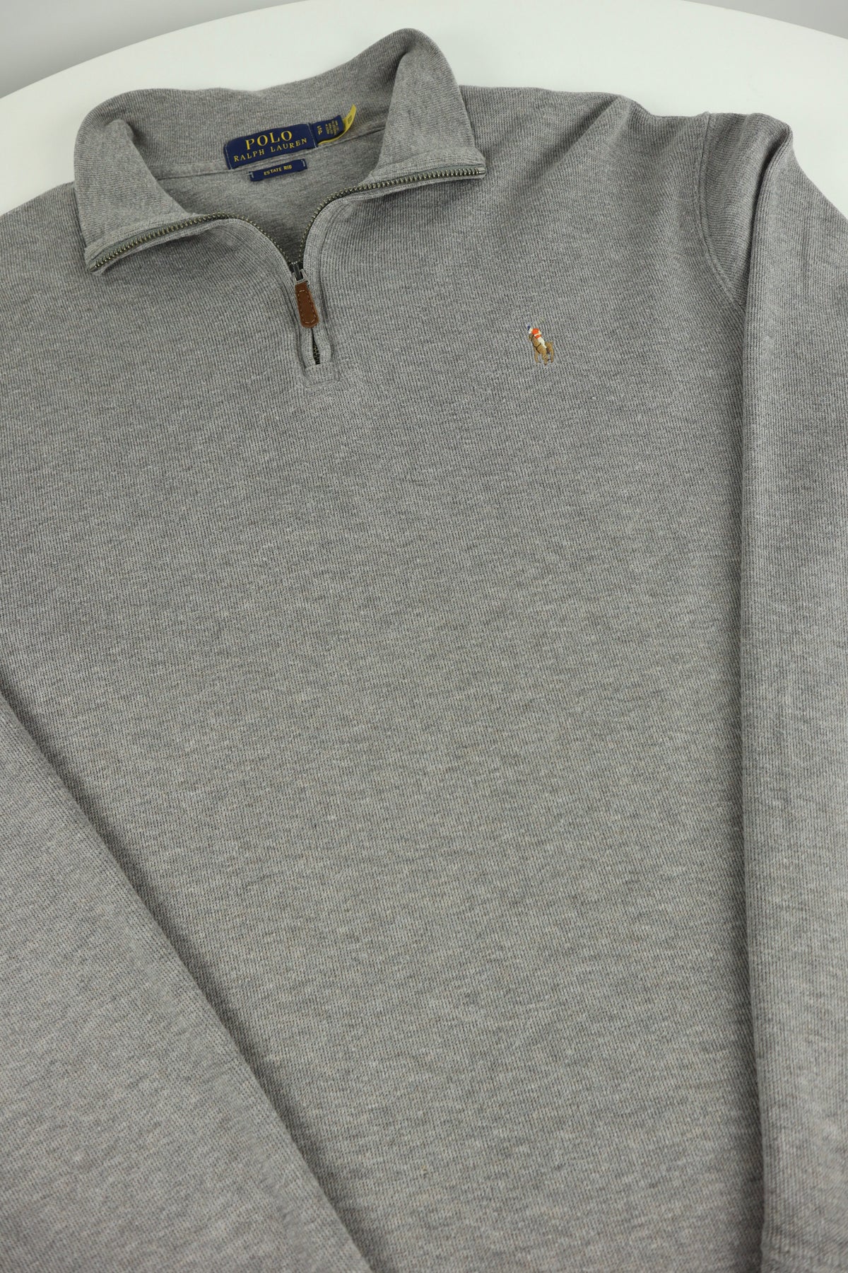 Ralph Lauren trui met kwart rits - M