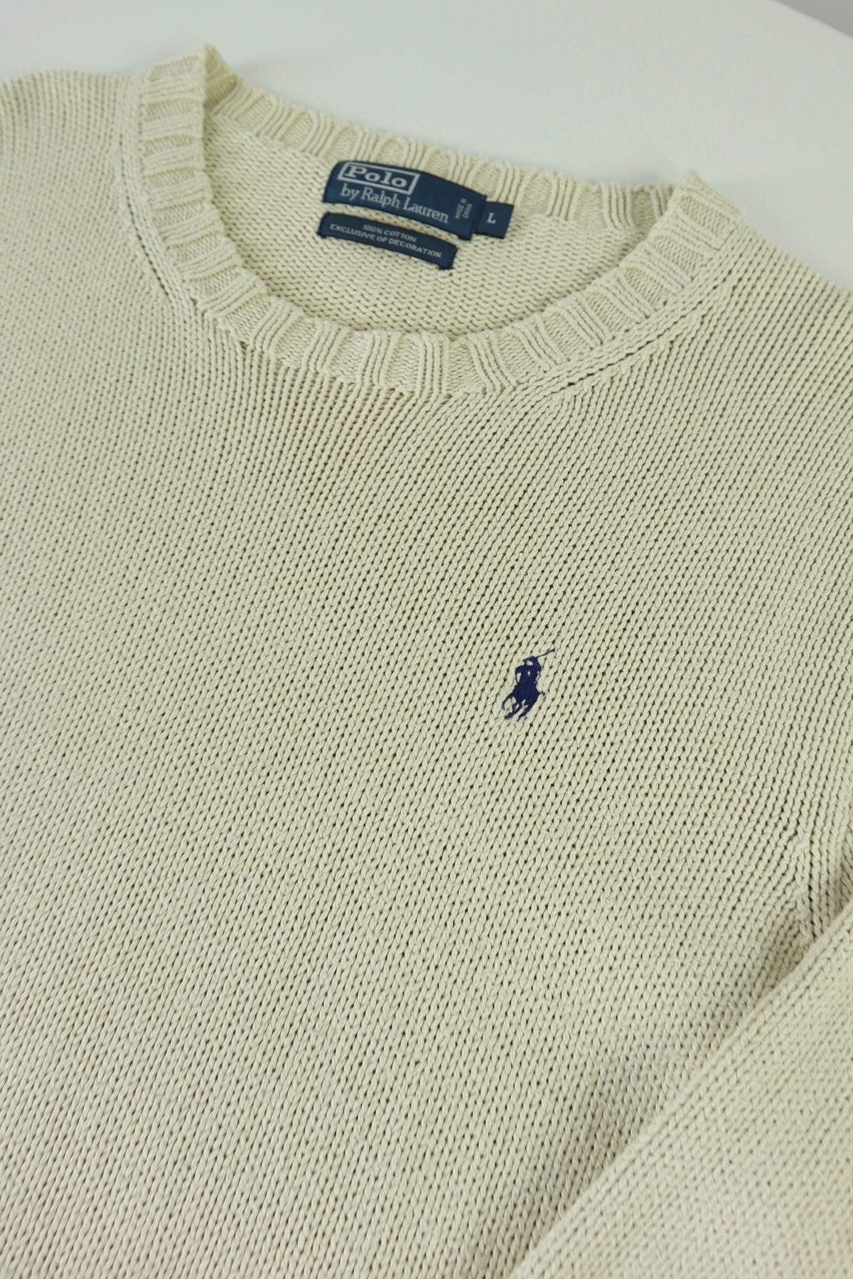 Ralph Lauren trui met ronde hals - L