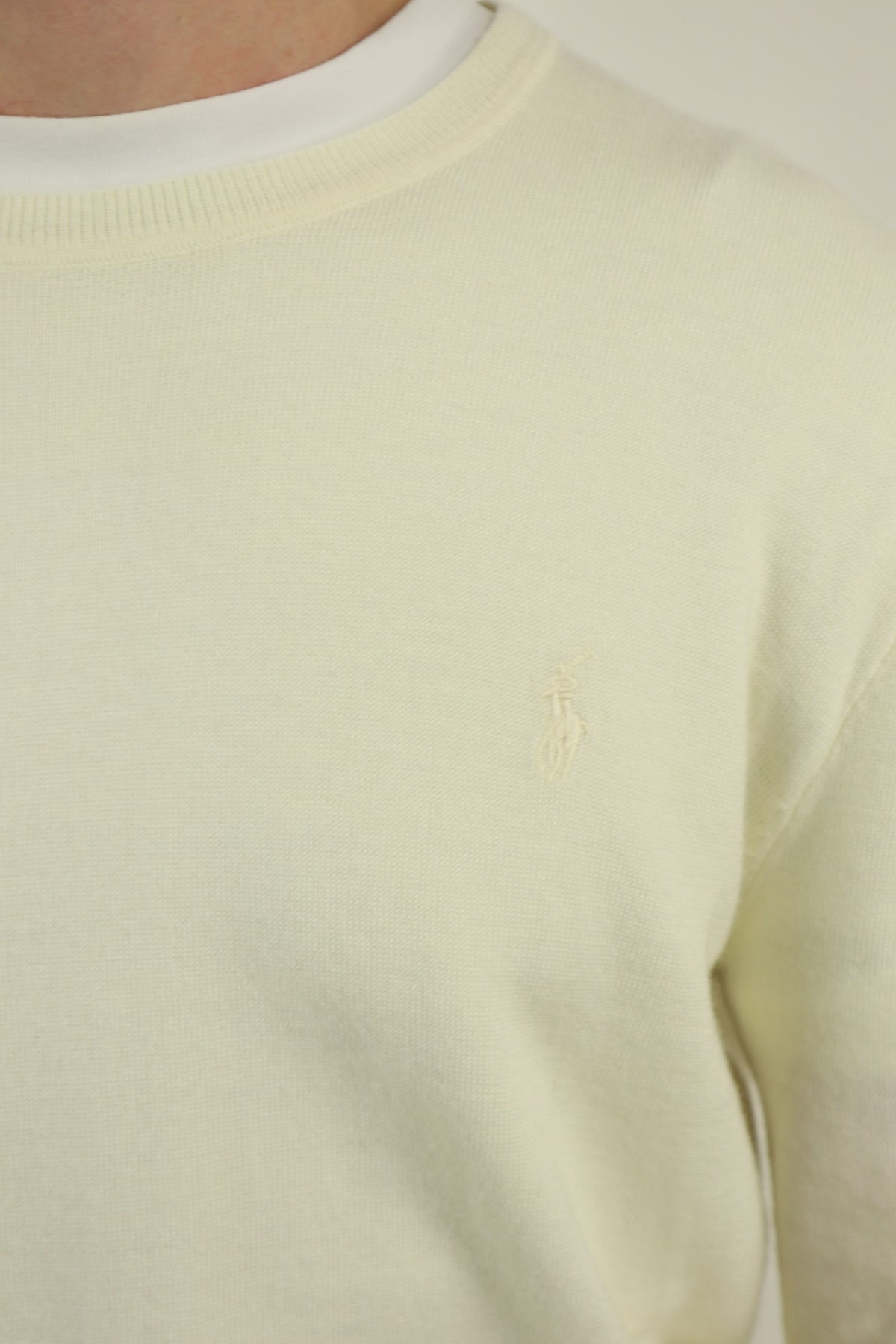 Ralph Lauren merino wollen trui met ronde hals - L
