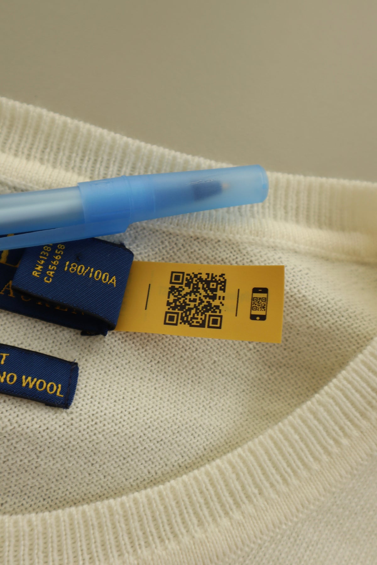 Ralph Lauren merino wollen trui met ronde hals - L