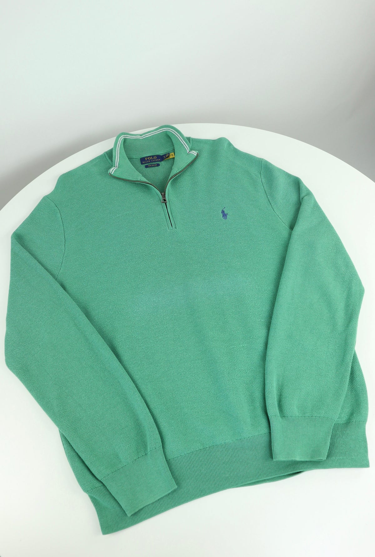 Ralph Lauren trui met kwart rits - M
