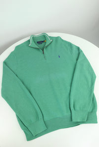 Ralph Lauren trui met kwart rits - M