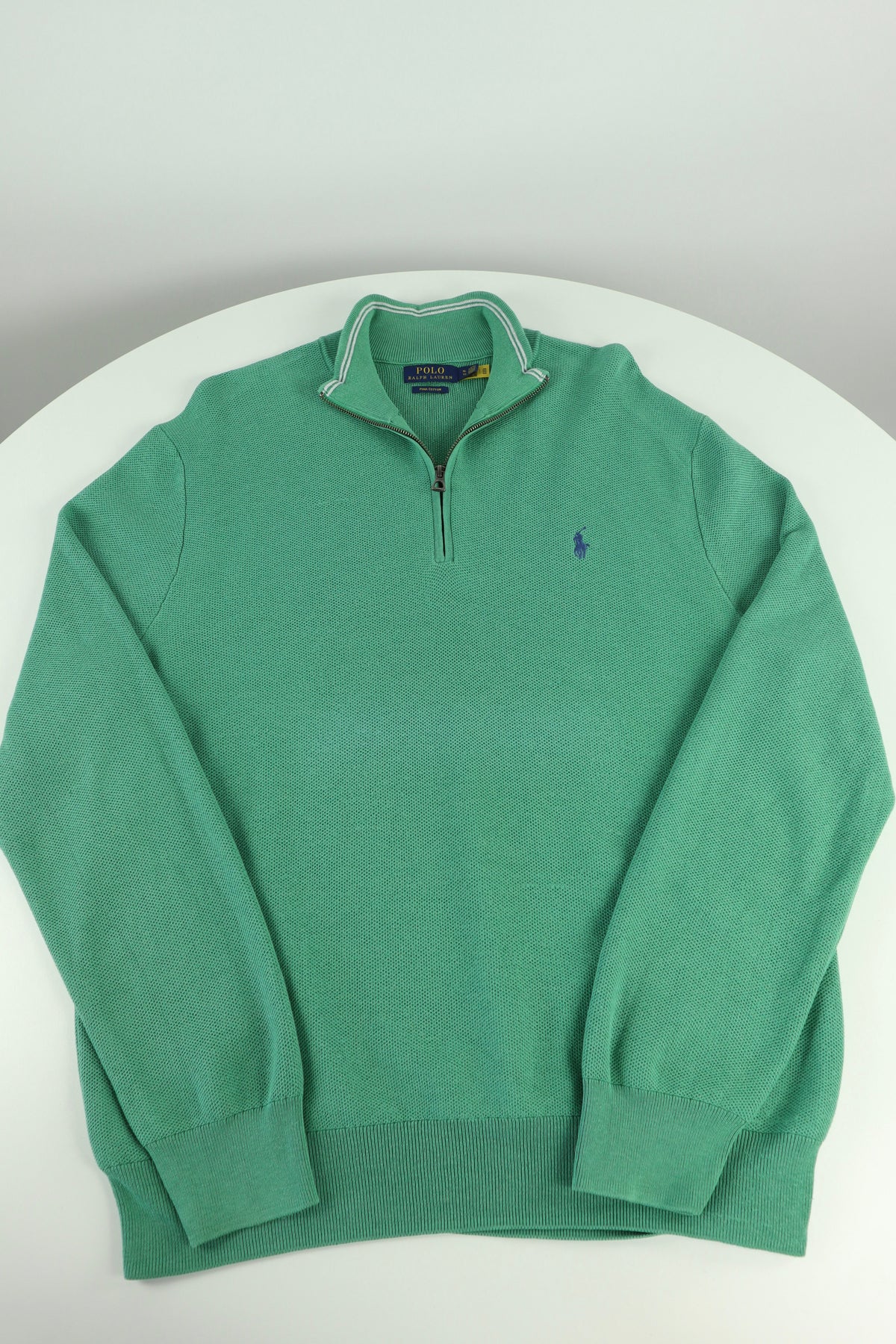 Ralph Lauren trui met kwart rits - M