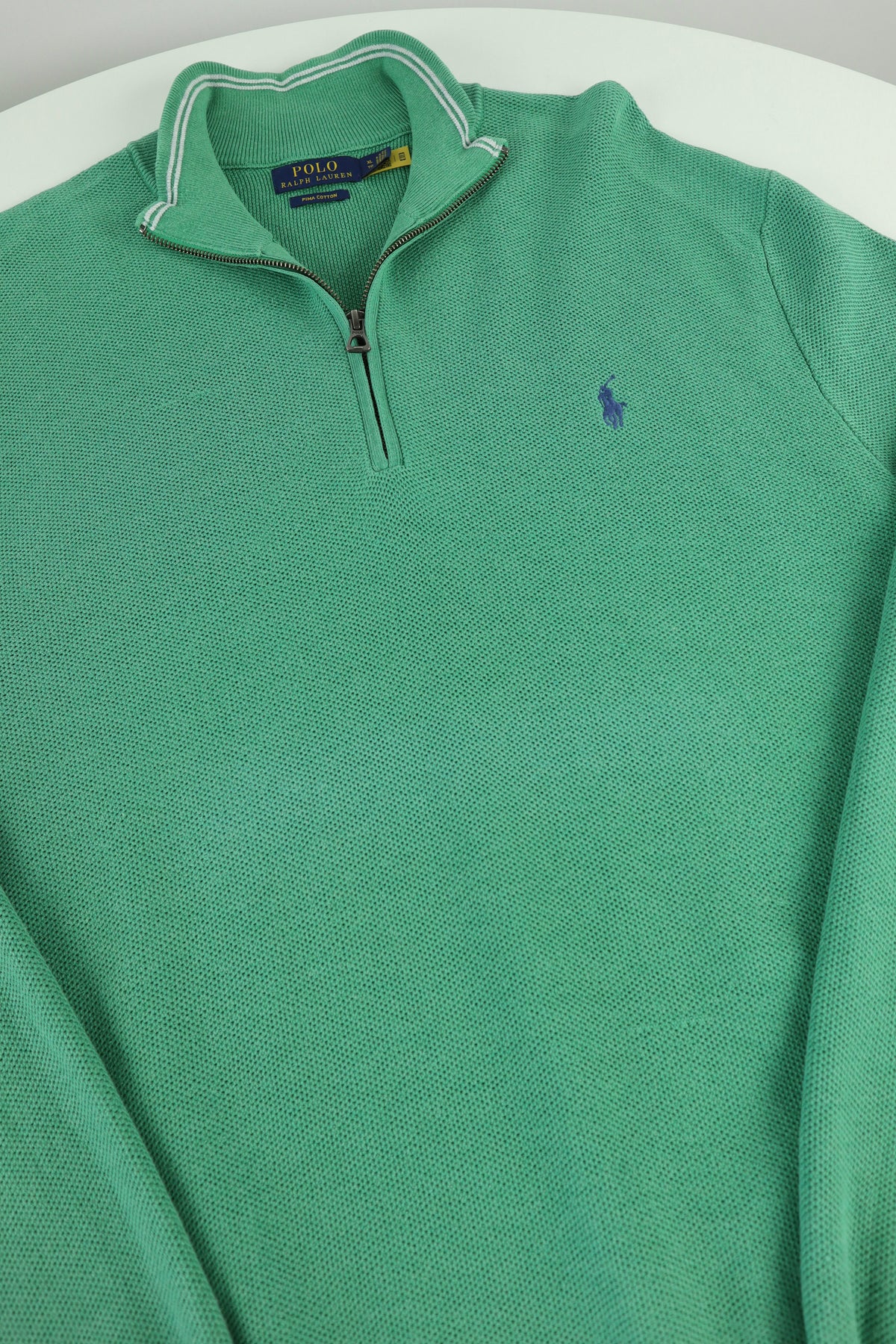 Ralph Lauren trui met kwart rits - M