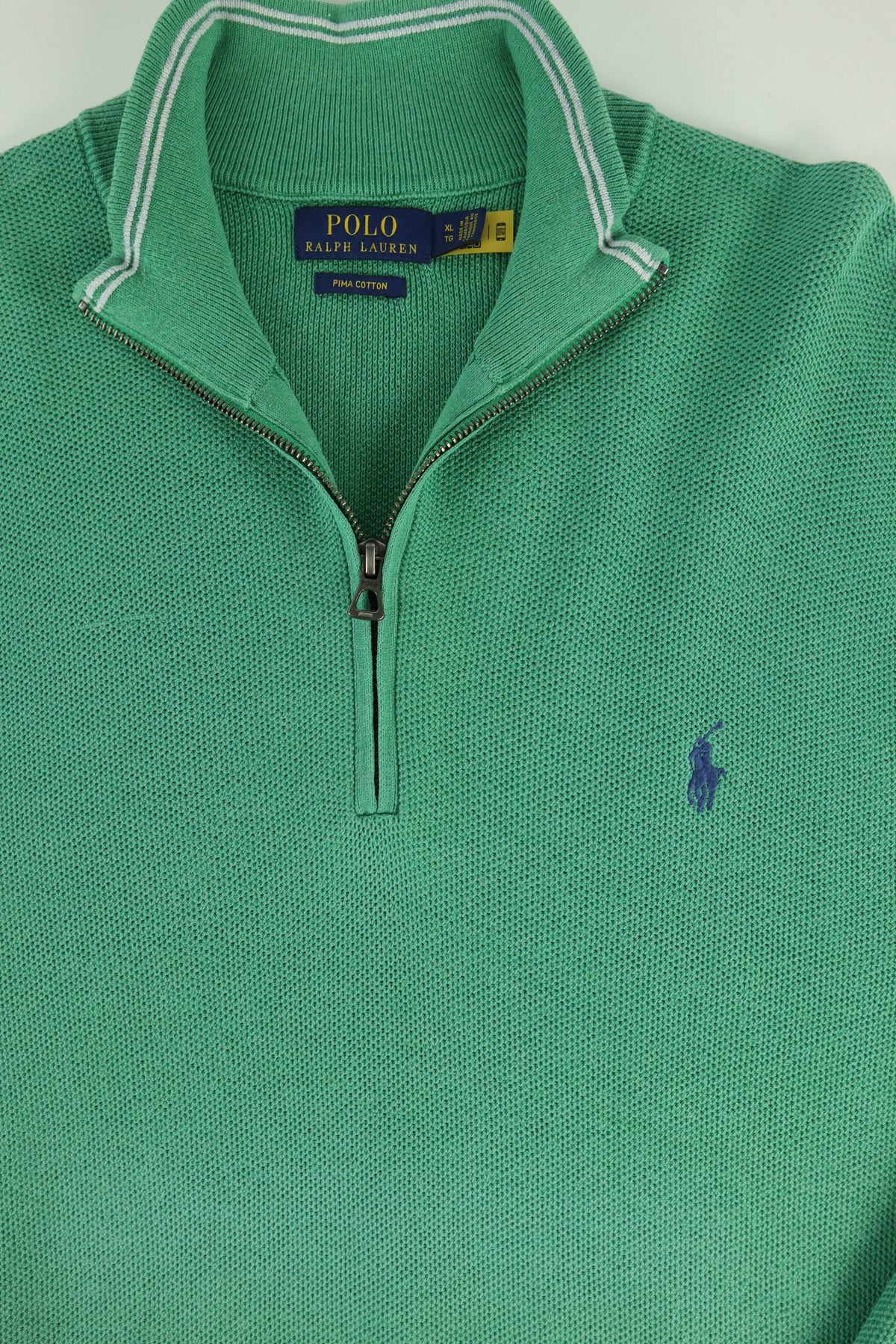 Ralph Lauren trui met kwart rits - M