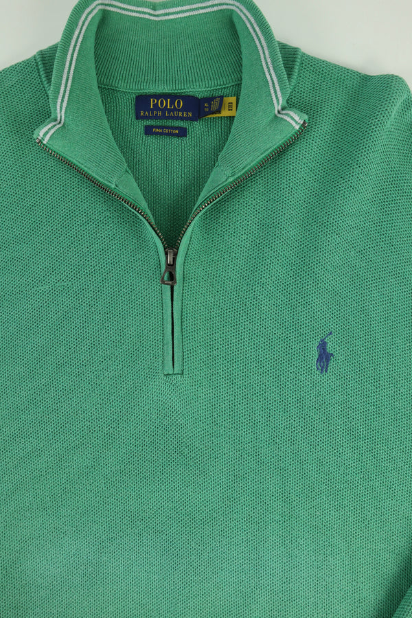 Ralph Lauren trui met kwart rits - M