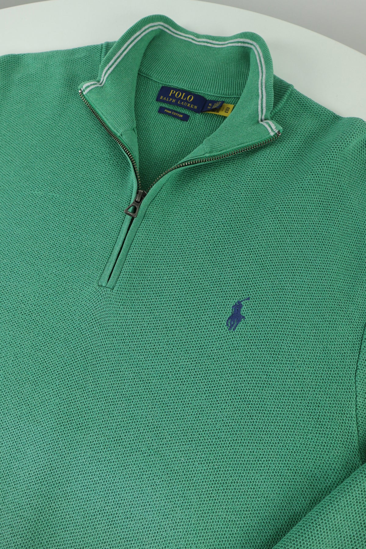 Ralph Lauren trui met kwart rits - M