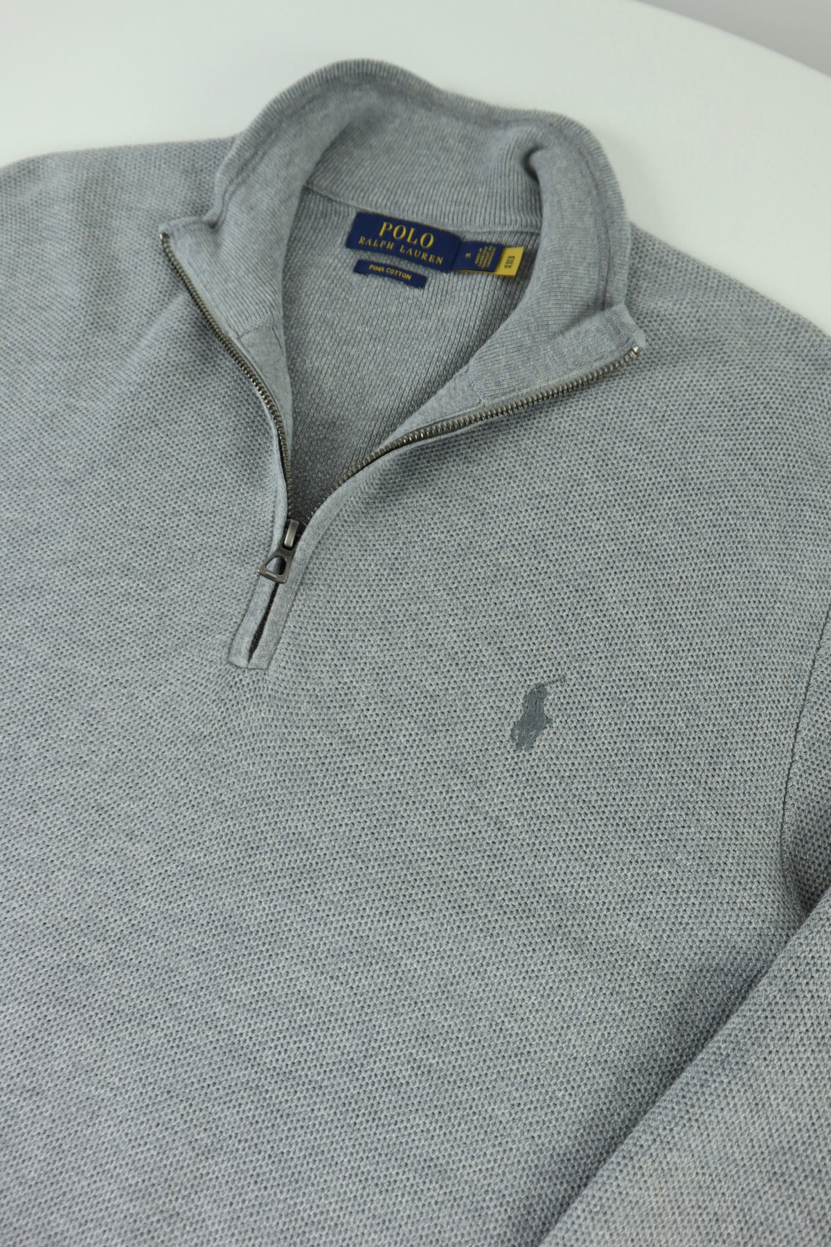 Ralph Lauren trui met kwart rits - M
