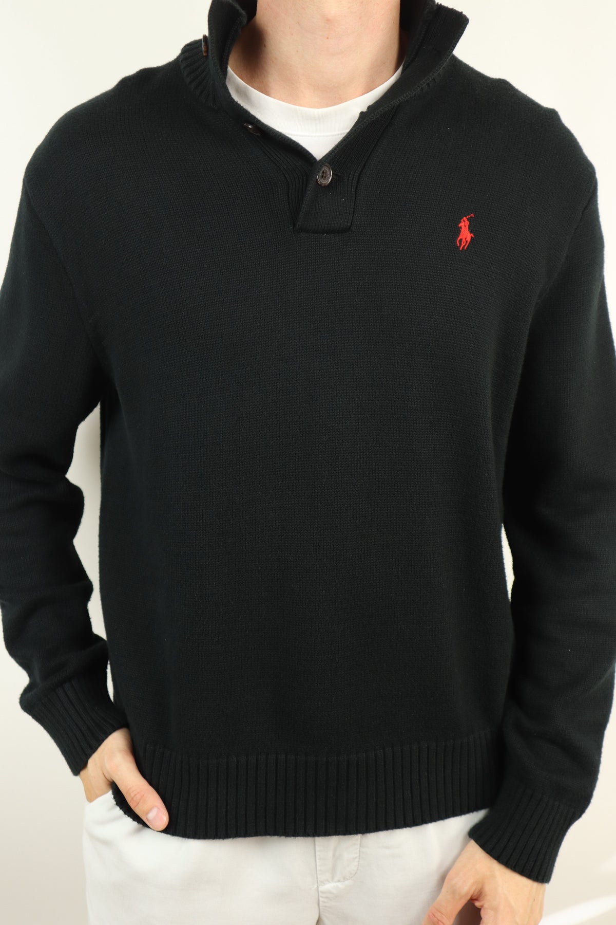 Ralph Lauren trui met knoopsluiting - M