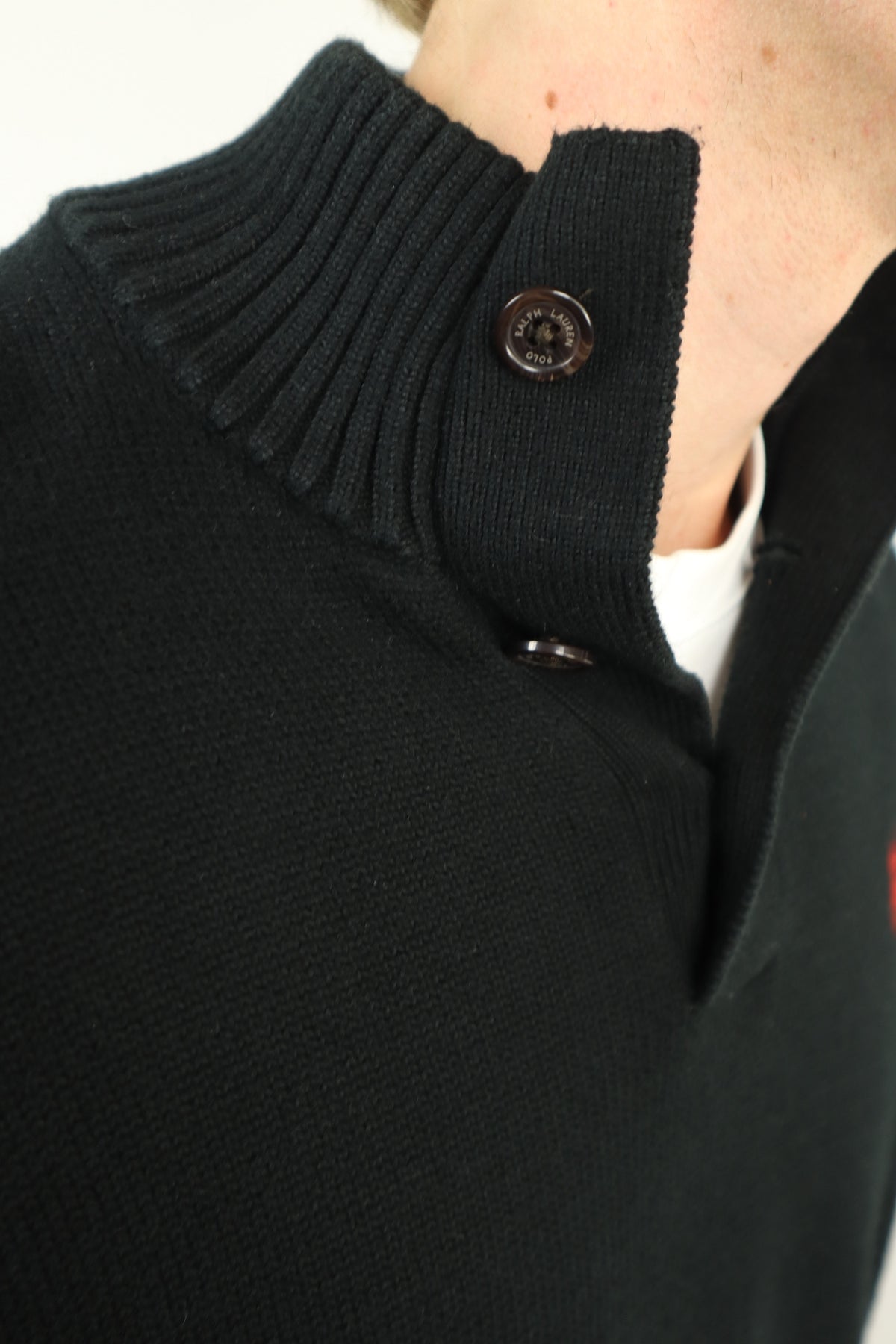 Ralph Lauren trui met knoopsluiting - M