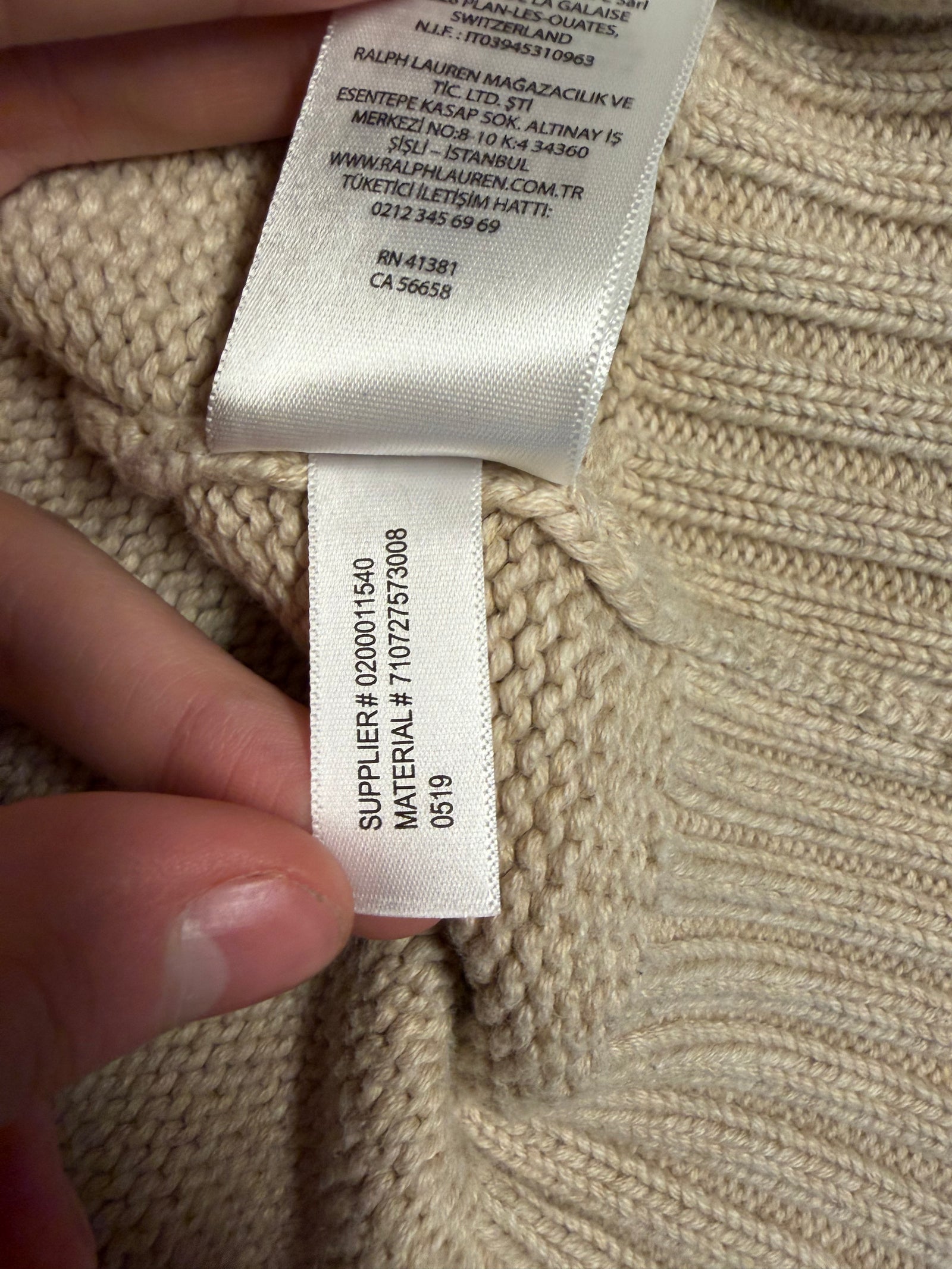 Ralph Lauren trui met ronde hals - XL