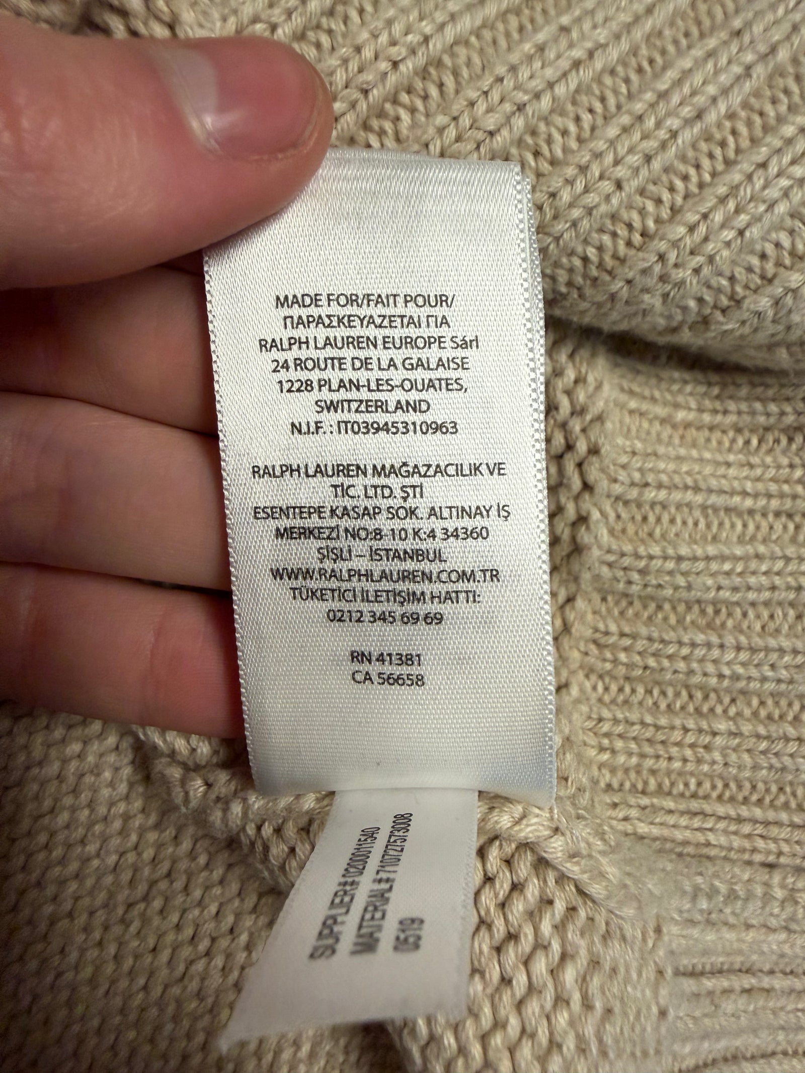 Ralph Lauren trui met ronde hals - XL